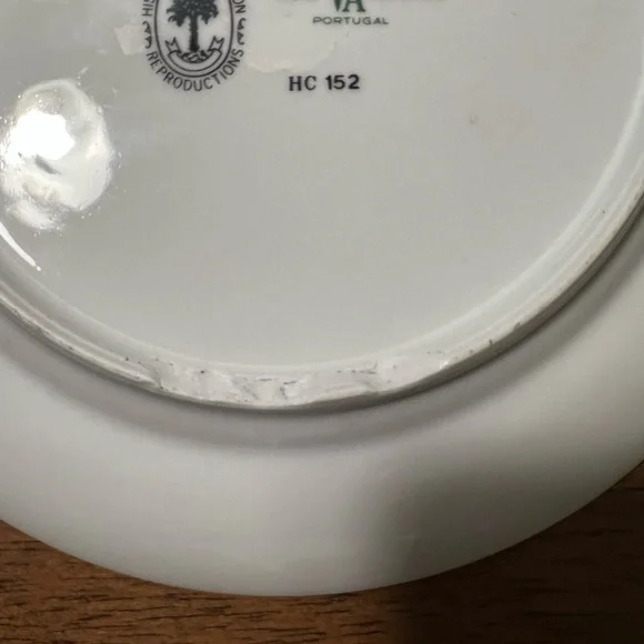 Mottahedeh Sacred Bird & Butterfly Dessert & Salad Plate Historic Charleston - Picture 8 of 10